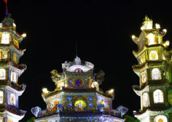 A balanced scale representing financial stability with credit policy and technology symbols.