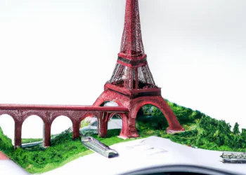 Graphical depiction of global economic connections focusing on China and the U.S.