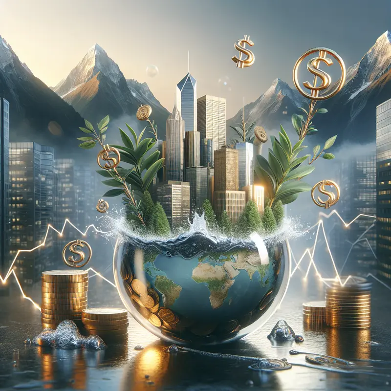 A depiction of real estate speculation, highlighting the intricacies of asset bubbles in urban settings.