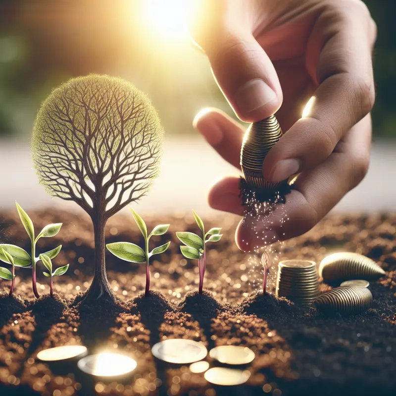 Tư duy đầu tư dài hạn: Bí quyết từ Warren Buffett 1 Book and financial charts illustrating Warren Buffett’s investment strategies.