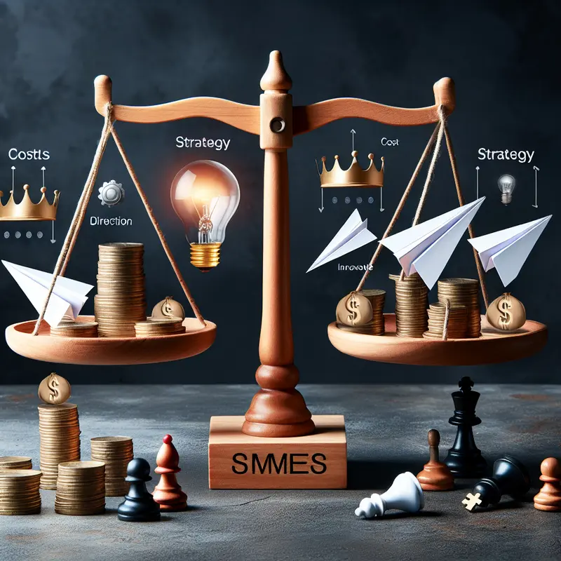 Giá Bán và Lợi Nhuận: Chiến Lược Hiệu Quả Cho SMEs 1 Business owner analyzing strategies for pricing and profit growth.