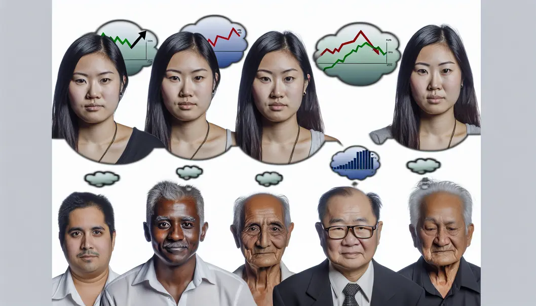 Illustration showing the impact of asset value changes on different economic classes.