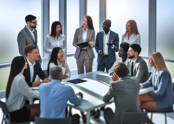 Group of Small to Medium Enterprises collaborating on capital access strategies.